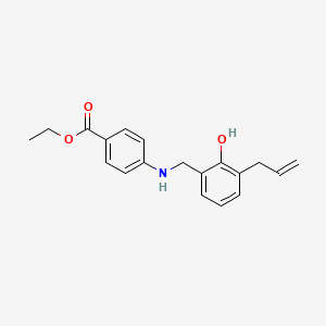 molecular formula C19H21NO3 B4219527 ethyl 4-[(3-allyl-2-hydroxybenzyl)amino]benzoate 