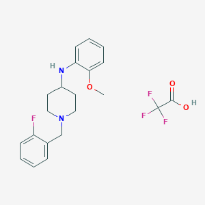 1-[(2-fluorophenyl)methyl]-N-(2-methoxyphenyl)piperidin-4-amine;2,2,2-trifluoroacetic acid