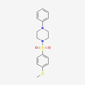 1-{[4-(methylthio)phenyl]sulfonyl}-4-phenylpiperazine