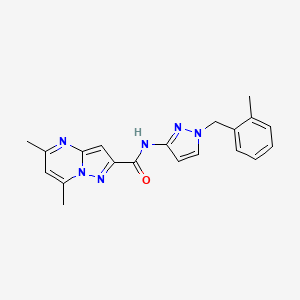 5,7-dimethyl-N-[1-(2-methylbenzyl)-1H-pyrazol-3-yl]pyrazolo[1,5-a]pyrimidine-2-carboxamide