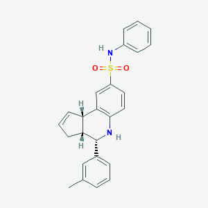 molecular formula C25H24N2O2S B421961 4-(3-methylphenyl)-N-phenyl-3a,4,5,9b-tetrahydro-3H-cyclopenta[c]quinoline-8-sulfonamide 