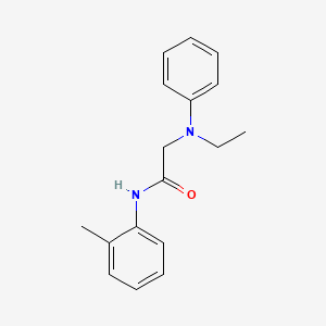 N~2~-ethyl-N~1~-(2-methylphenyl)-N~2~-phenylglycinamide