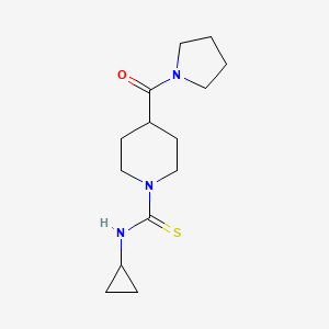 N~1~-CYCLOPROPYL-4-(1-PYRROLIDINYLCARBONYL)TETRAHYDRO-1(2H)-PYRIDINECARBOTHIOAMIDE