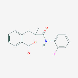 molecular formula C17H14INO3 B4219661 N-(2-iodophenyl)-3-methyl-1-oxo-3,4-dihydro-1H-isochromene-3-carboxamide 