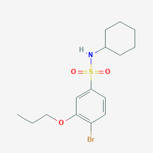 4-bromo-N-cyclohexyl-3-propoxybenzenesulfonamide