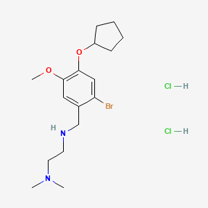 molecular formula C17H29BrCl2N2O2 B4219717 N-[(2-bromo-4-cyclopentyloxy-5-methoxyphenyl)methyl]-N',N'-dimethylethane-1,2-diamine;dihydrochloride 