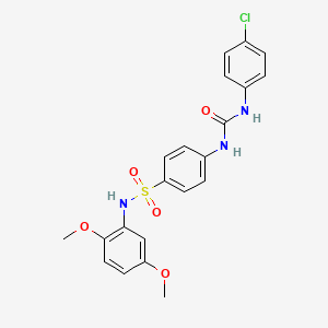 4-({[(4-chlorophenyl)amino]carbonyl}amino)-N-(2,5-dimethoxyphenyl)benzenesulfonamide