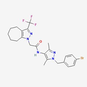 N-[1-(4-bromobenzyl)-3,5-dimethyl-1H-pyrazol-4-yl]-2-[3-(trifluoromethyl)-5,6,7,8-tetrahydrocyclohepta[c]pyrazol-1(4H)-yl]acetamide