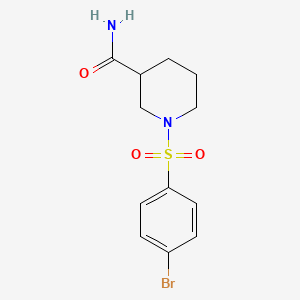 1-[(4-bromophenyl)sulfonyl]-3-piperidinecarboxamide