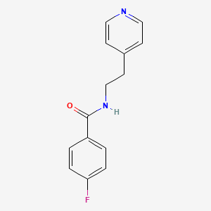 molecular formula C14H13FN2O B4219862 4-fluoro-N-[2-(pyridin-4-yl)ethyl]benzamide 