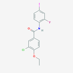 3-chloro-4-ethoxy-N-(2-fluoro-4-iodophenyl)benzamide