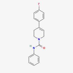 molecular formula C18H17FN2O B4219924 4-(4-fluorophenyl)-N-phenyl-3,6-dihydro-1(2H)-pyridinecarboxamide 