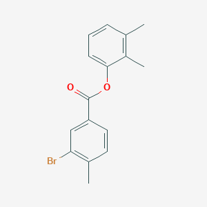 molecular formula C16H15BrO2 B4219968 2,3-dimethylphenyl 3-bromo-4-methylbenzoate 