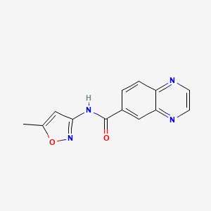 N-(5-methyl-1,2-oxazol-3-yl)quinoxaline-6-carboxamide