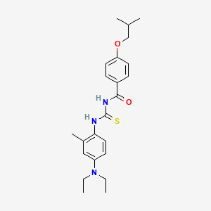 N-({[4-(diethylamino)-2-methylphenyl]amino}carbonothioyl)-4-isobutoxybenzamide