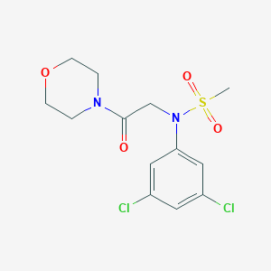 molecular formula C13H16Cl2N2O4S B422003 N-(3,5-dichlorophenyl)-N-[2-(4-morpholinyl)-2-oxoethyl]methanesulfonamide 