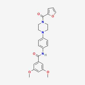 N-{4-[4-(2-furoyl)-1-piperazinyl]phenyl}-3,5-dimethoxybenzamide