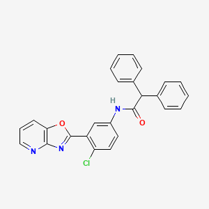 N-(4-chloro-3-[1,3]oxazolo[4,5-b]pyridin-2-ylphenyl)-2,2-diphenylacetamide