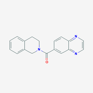 molecular formula C18H15N3O B4220114 6-(3,4-dihydro-2(1H)-isoquinolinylcarbonyl)quinoxaline 