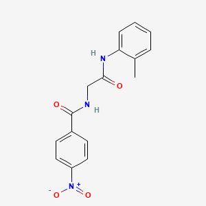 N-{2-[(2-methylphenyl)amino]-2-oxoethyl}-4-nitrobenzamide