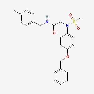 N~2~-[4-(benzyloxy)phenyl]-N~1~-(4-methylbenzyl)-N~2~-(methylsulfonyl)glycinamide