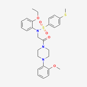 N-(2-ethoxyphenyl)-N-{2-[4-(2-methoxyphenyl)-1-piperazinyl]-2-oxoethyl}-4-(methylthio)benzenesulfonamide