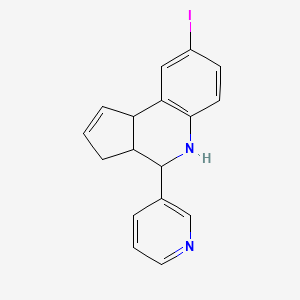 molecular formula C17H15IN2 B4220182 8-iodo-4-pyridin-3-yl-3a,4,5,9b-tetrahydro-3H-cyclopenta[c]quinoline 