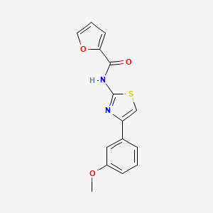 molecular formula C15H12N2O3S B4220206 N-[4-(3-methoxyphenyl)-1,3-thiazol-2-yl]-2-furamide 