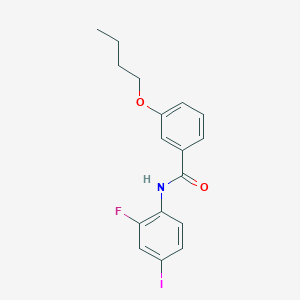 molecular formula C17H17FINO2 B4220208 3-butoxy-N-(2-fluoro-4-iodophenyl)benzamide 