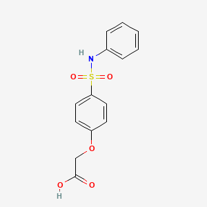 2-[4-(Phenylsulfamoyl)phenoxy]acetic acid