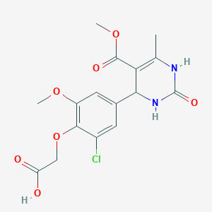 2-[2-chloro-6-methoxy-4-(5-methoxycarbonyl-6-methyl-2-oxo-3,4-dihydro-1H-pyrimidin-4-yl)phenoxy]acetic acid