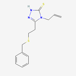 molecular formula C14H17N3S2 B4220260 4-allyl-5-[2-(benzylthio)ethyl]-4H-1,2,4-triazole-3-thiol 