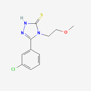 5-(3-chlorophenyl)-4-(2-methoxyethyl)-2,4-dihydro-3H-1,2,4-triazole-3-thione