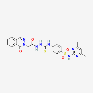 N-(4-{[(4,6-dimethyl-2-pyrimidinyl)amino]sulfonyl}phenyl)-2-[(1-oxo-2(1H)-phthalazinyl)acetyl]hydrazinecarbothioamide