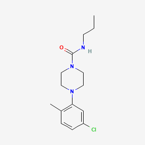 4-(5-chloro-2-methylphenyl)-N-propylpiperazine-1-carboxamide