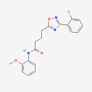 4-[3-(2-chlorophenyl)-1,2,4-oxadiazol-5-yl]-N-(2-methoxyphenyl)butanamide