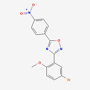 3-(5-bromo-2-methoxyphenyl)-5-(4-nitrophenyl)-1,2,4-oxadiazole