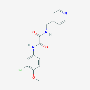 molecular formula C15H14ClN3O3 B422045 N~1~-(3-chloro-4-methoxyphenyl)-N~2~-(4-pyridinylmethyl)ethanediamide 