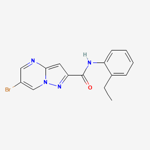 6-bromo-N-(2-ethylphenyl)pyrazolo[1,5-a]pyrimidine-2-carboxamide