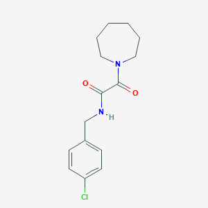 molecular formula C15H19ClN2O2 B422053 2-(1-azepanyl)-N-(4-chlorobenzyl)-2-oxoacetamide 