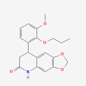 8-(3-methoxy-2-propoxyphenyl)-7,8-dihydro[1,3]dioxolo[4,5-g]quinolin-6(5H)-one