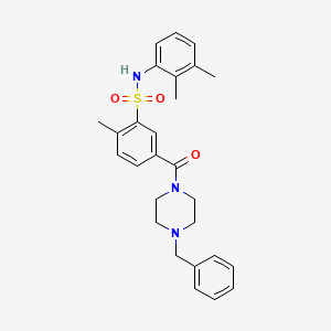 5-[(4-benzyl-1-piperazinyl)carbonyl]-N-(2,3-dimethylphenyl)-2-methylbenzenesulfonamide