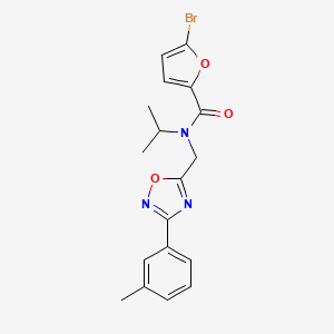 molecular formula C18H18BrN3O3 B4220589 5-bromo-N-isopropyl-N-{[3-(3-methylphenyl)-1,2,4-oxadiazol-5-yl]methyl}-2-furamide 