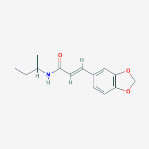 molecular formula C14H17NO3 B422062 3-(1,3-benzodioxol-5-yl)-N-(sec-butyl)acrylamide 