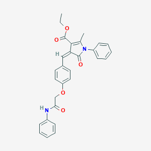 molecular formula C29H26N2O5 B422063 ethyl 4-[4-(2-anilino-2-oxoethoxy)benzylidene]-2-methyl-5-oxo-1-phenyl-4,5-dihydro-1H-pyrrole-3-carboxylate 