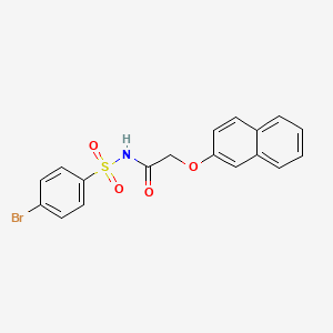 N-[(4-bromophenyl)sulfonyl]-2-(2-naphthyloxy)acetamide