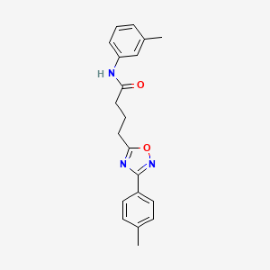 N-(3-methylphenyl)-4-[3-(4-methylphenyl)-1,2,4-oxadiazol-5-yl]butanamide