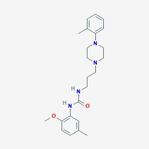 1-(2-Methoxy-5-methylphenyl)-3-[3-[4-(2-methylphenyl)piperazin-1-yl]propyl]urea