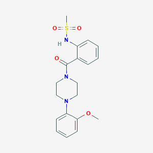 N-(2-{[4-(2-methoxyphenyl)-1-piperazinyl]carbonyl}phenyl)methanesulfonamide