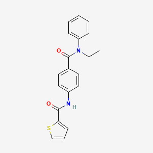 N-(4-{[ethyl(phenyl)amino]carbonyl}phenyl)-2-thiophenecarboxamide